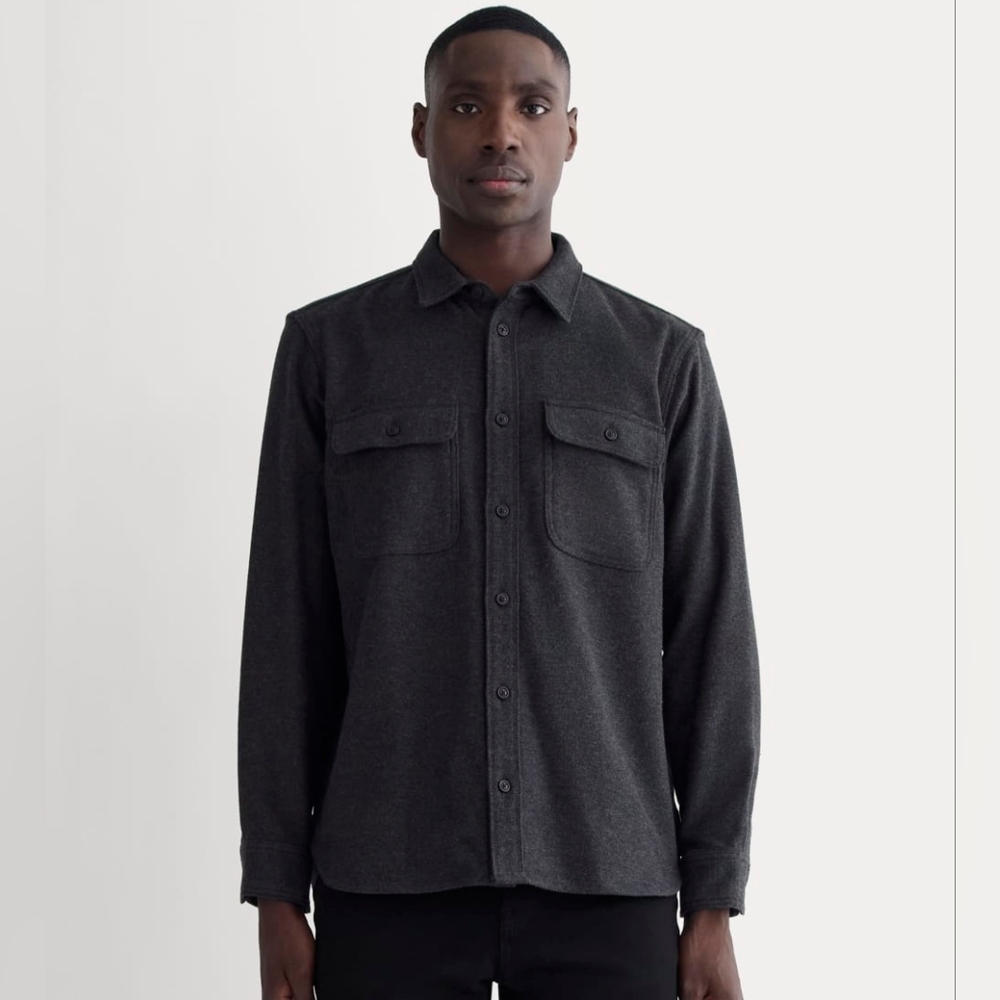 Everlane The Heavyweight Overshirt Mens Size M Charcoal Streetwear